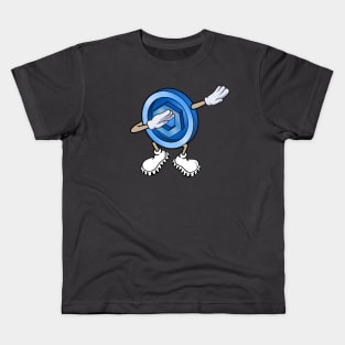 Chainlink Coin Dabbing, Funny LINK Character Dab Kids T-Shirt